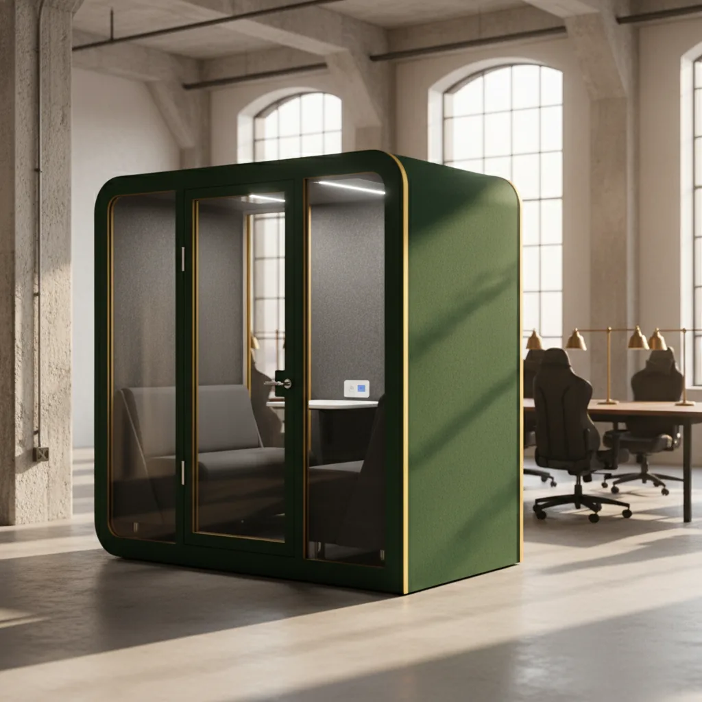 Home office acústico: cabinas modulares en el salón